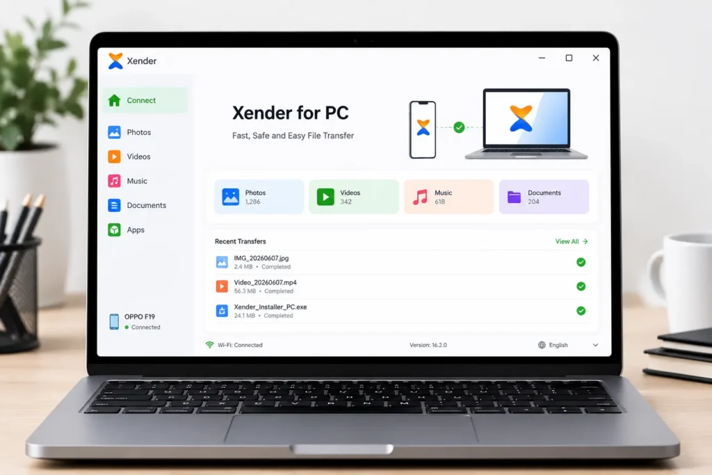 Xender for PC fast, safe and easy file transfer